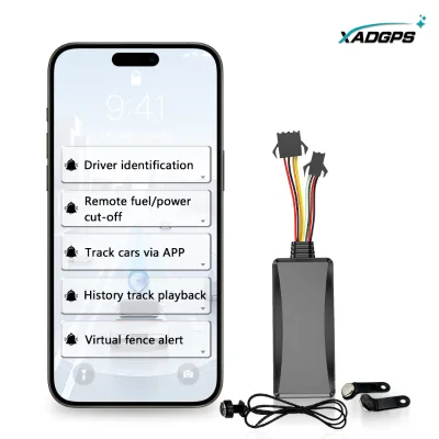 Smart Car GPS Tracker Anti Theft with IButton Driver ID Anti Jammer Fuel Cut Off Remote Control Real Time Vehicle Tracking