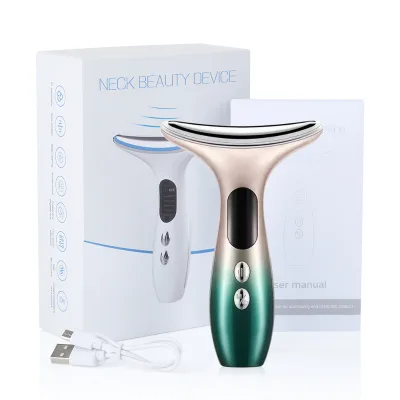 Neck Facial Massager Multifunctional Facial Skincare Tools with Vibration and Ems
