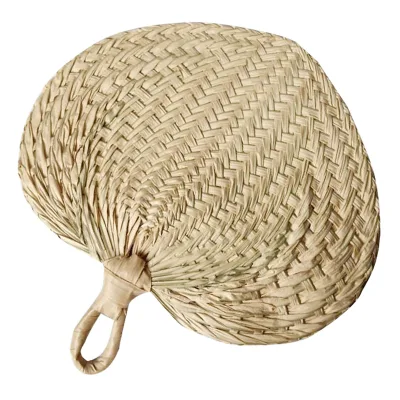 Bamboo Hand-woven Straw Hand Fan Chinese Style Summer Cooling Mosquito Repellent Handmade Wedding New Year New Year