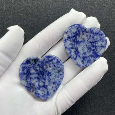 2026 Wholesale Crystal Healing Energy Blue Spot jasper Stone Carved Crystal Moonstone