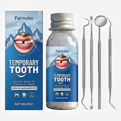 Best-selling Temporary Dental Care Kit Diy Filled Dentures Beautiful Smile Oral Care Convenient Dental Care Teeth Brightening