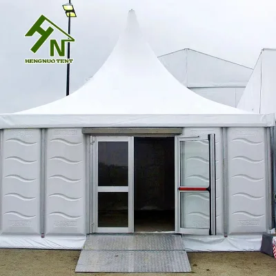 Snow Proof Outdoor Event Tent Pagoda Tent Large Wedding Tents Gazebo with Glass Walls and Window