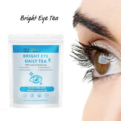 Bright Eye Daily Tea - Eases Fatigue Relieves Dryness & Soothes Discomfort Enhances Brightness & Supports Vision Health 16 Bags