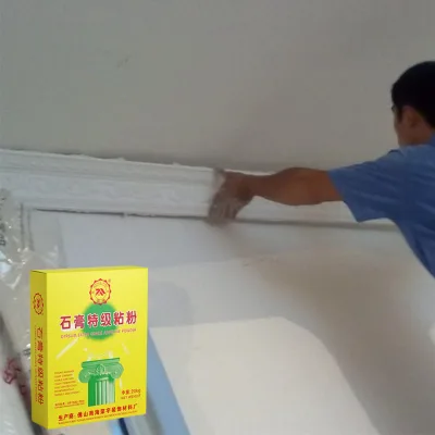 China Factory Guangzhou High Viscosity Plaster Adhesive for Cornice Moulding Ceiling Install