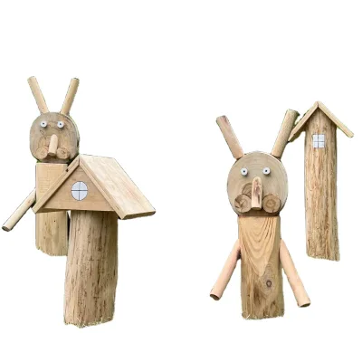 2025 Creative New Design Wooden Front Door Hanger Indoor and Outdoor Universal Style Bull Head Welcome Sign Garden Ornaments