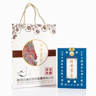 Shaanxi Official Tea Source Supplier Has Sufficient Supply of Collectible Grade Brick Tea Black Gold Full of Gold Flowers