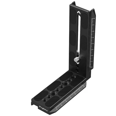 Poyinco Black Camera L Bracket Vertical Mount Quick Release Plate for Ronin RSC2/RS2/RS3 Zhiyun Weebill S DSLR