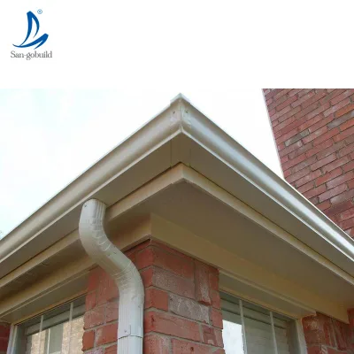 Manufacturer China Metal Roof Drain Half Pipe Profiles the Price Rain Water Guttering Downspout Aluminium Rainwater Drain Pipe