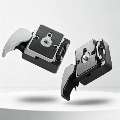 1/4 in Camera 323 Quick Release Clamp Adapter + Quick Release Plate for Manfrotto 200PL-14
