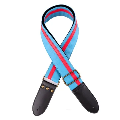 Wholesale OEM Adjustable Durable PU Leather Guitar Belt Guitar Accessories With Metal Buckle Guitar Strap for Sale
