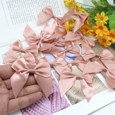 65*65mm Satin Ribbon Bows Decoration Bows for Craft Packages Small Bowknot for Craft Wedding Bow Birth