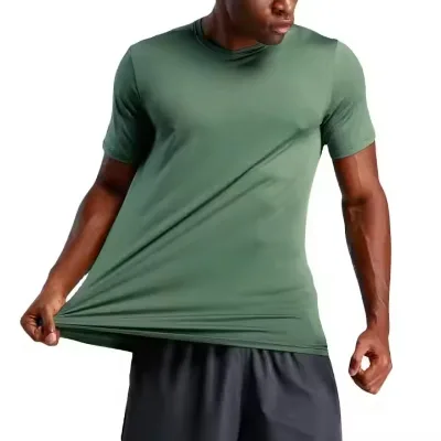 2025 Wholesale Custom Logo Summer Polyester Fitness Sports Men's Gym T Shirts