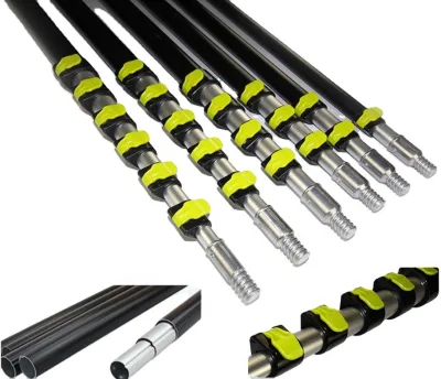 Professional High Strength High Rise Window Cleaning Tool Aluminum Alloy Telescopic Pole with Welding and Bending Services