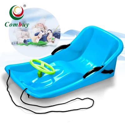Winter Sport Grass Sand Skiing Kids Double Plastic Snow Sled