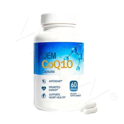 Wholesale CoQ10 Antioxidant Capsules Supply Energy Immune Support Capsules CoQ10 Dietary Supplement Capsules