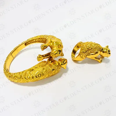 Golden Star Jewelry Luxury Jewelry Set Custom Copper Bracelet Bangle for Women