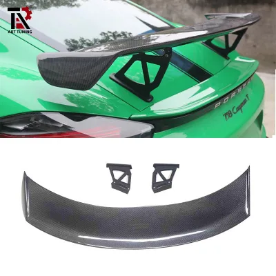 Carbon Fiber Rear Trunk Spoiler Boot Lip Roof Wing for Porsche 718 Cayman Boxster