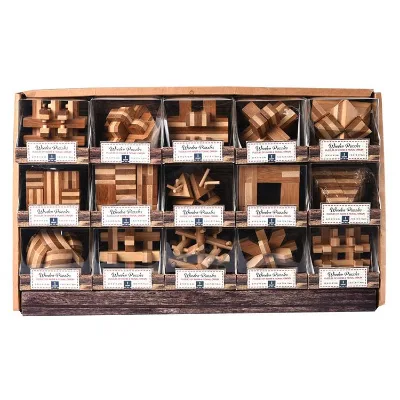 Hot Sale Wooden Brain Teaser Toys Puzzle Game for Kids