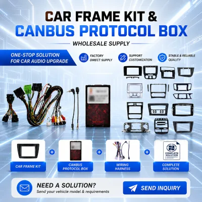 One-Stop Solution Fascia radio frame wire harness Decode box Canbus Box Car Radio Frame radio plastic frame for Nissan VW Volvo