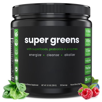 Daily Dietary Supplements Premium Super Greens Powder Organic Green Veggie Whole Foods Superfood