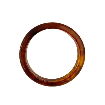 INS Style Niche Design Light Luxury Acetate Amber Acrylic Bangle for Women Waterproof Jewelry
