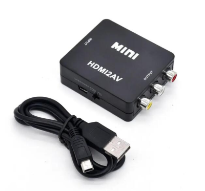 HDMITo RCA AV/CVBS Adapter HD Video Converter Box L/R Video 1080P 720P Support NTSC PAL Mini HDMIto AV Converter