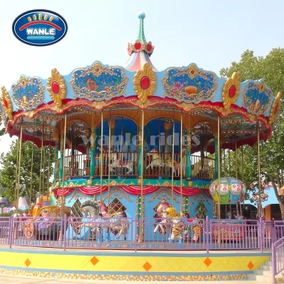 The Nostalgic Charm of Riding a Carousel Indoor Playground 46 Seats Carousel