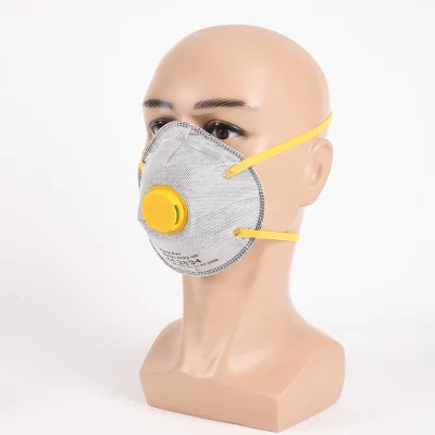 100MOQ Cheap Price Cup Shape KN95 Face Mask Respirators Valved None Woven Disposable Dust Masks 10pack with Valve