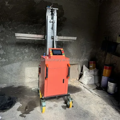 Automatic Lifting Gypsum Wall Plastering Machine Cement Plastering Machine Paint Wall Plaster Coating Machine