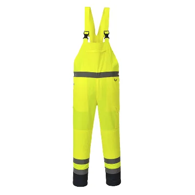 Work Wear Working Hi Vis Rain Bibs Workwear Safety Rain Bibs Outboor Safety Working Pants Bib Overalls for Men
