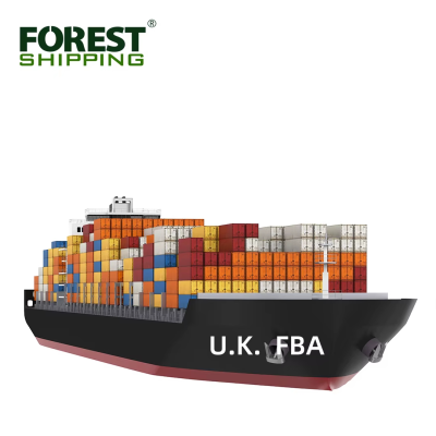 Door Door Logistics Shipping China UK FBA Warehouse LCL+Express Forest Shipping 45-50 Days Transit Agent Freight Forwarder DDU