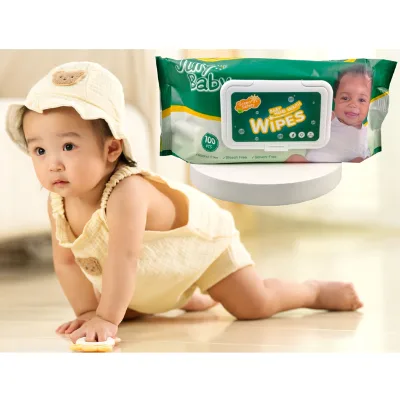 Factory Customized Soft Newborn Cleaning Wet Wipes Scented Baby Alcohol-free Wet Tissues Plastic Lid Free Sample