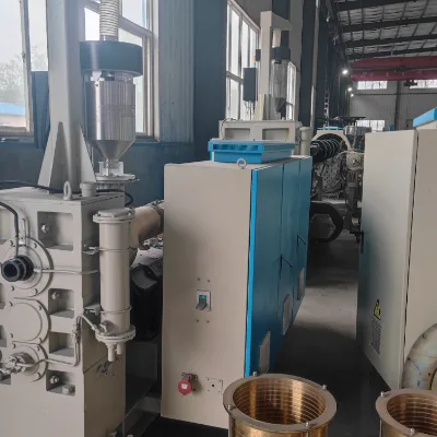 Old High Automation Counter-rotating Conical Twin-screw Big Diameter HDPE Pipe Manufacturing Machine