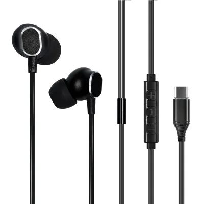 Hot Selling Oem Earphones Wired Type-c Superbass With Hd Microphone Adjustable Volume for Iphone and Android
