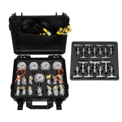 Hydraulic Oil Pressure test Kit Hose Gauge for Excavators OEM