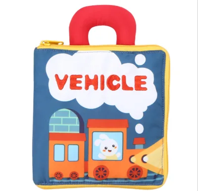 Theme Cloth Book Quiet Felt Fabric Book Traffic Cognitive Early Education for Baby