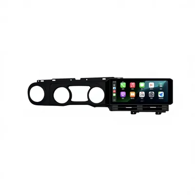 For Jeep Wrangler 18-22 12.3" Touch Screen Car Dashboard Navigation Modification with Built-in GPS Android DSP USB-Black and Red
