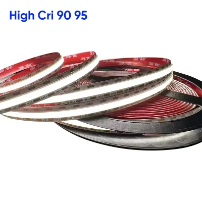 High Quality Cri 90 95 Cob Led Strip Tunable 10mm Cct Dual Color White 2700k to 6500k 608 Chisp 24v Cct Cob Led Strip Tunable