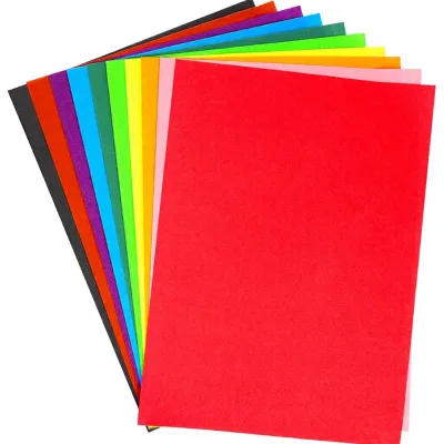 200gsm Colored Chemical Pulp Rectangular Cardstock Paper A4 8K 4K A3 Craft Sheet for Card Making Origami Art Class DIY Gifts