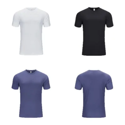 Fashion Round-neck Design Sports Short-sleeved Men's Customizable Comfortable and Breathable Outdoor Sports Short-sleeve Shirt