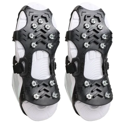Factory Custom Anti Slip Ice Cleats Snow Grips Durable Rubber Traction Winter Hiking Walking Universal Fit Non Slip Shoe Cover