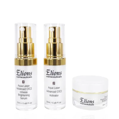 CIC2 Vitamin C Skin Care Set Resveratrol Anti Aging Brightening Serum Centella Repair Moisturizing Skin Toing Cream