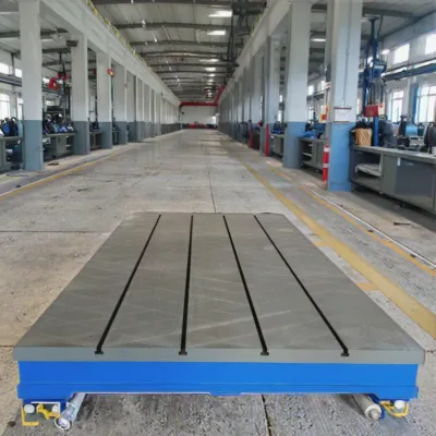 Heavy Duty T Shaped Groove Bottom Plate Cast Iron T Slot Work Base Plate for Welding Platform Machine Tool Clamping Fixture