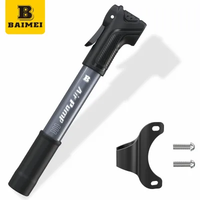 Customizable Portable Lightweight Mini Bicycle Hand Pump Size 25*255mm Steel Tube Bike Inflator