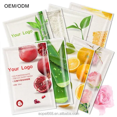 Customized Effects Plant Extract Facial Mask Refreshing Whitening Skin Care Products Manufacturer