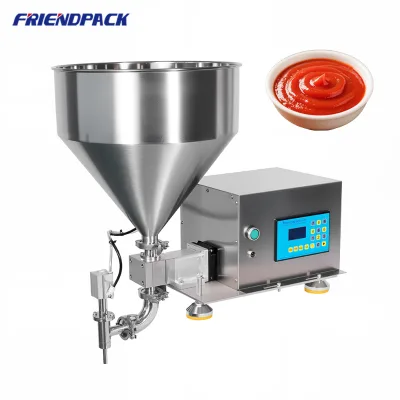 High Quality Paste Liquid Filling Machine Semi Automatic  Gear Pump Perfume Filling Machine for Gel Cosmetic Paste Cream