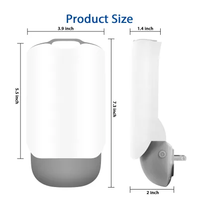 Plug-In Foldable Mosquito Killer LED Light Source Flying Insect Trap for Mosquitoes Flies Moths Gnats