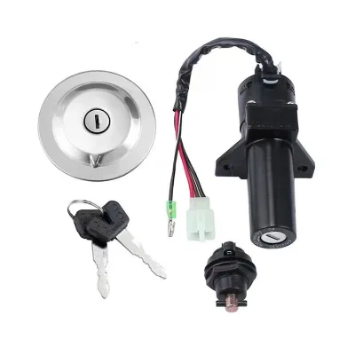 YBR125 Motorcycle Lock, JYM125 Electric Door Lock, Fuel tank Cap Side Cover Lock
