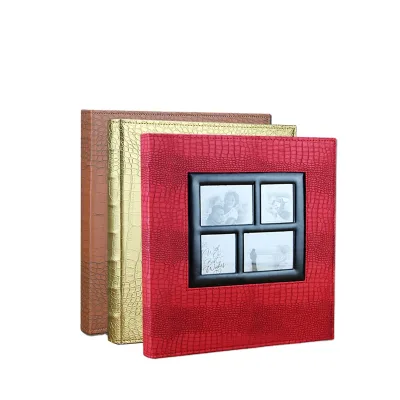 custom Custom PU Leather Wedding & Family Photo Album Elegant Photo Album for Capturing Life's Memories