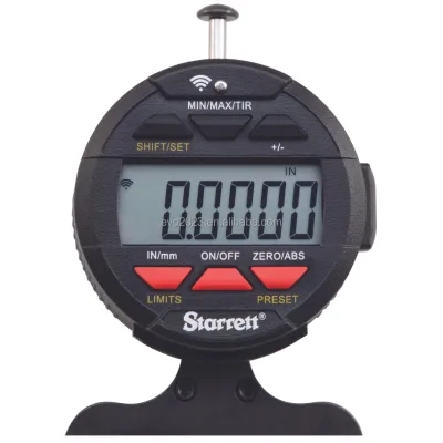 Starrett W640JZ Hardened Base 0.0005" Wireless Electronic Depth Gage for Precision Stamping Mold Shop